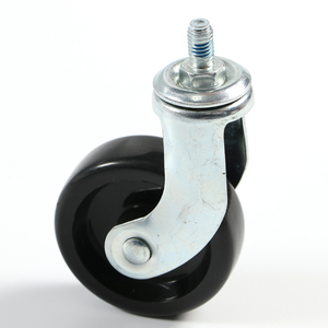 Roue pivotante silencieuse en PP mince de 2,5 pouces (60 mm) avec capacité de charge de 20/25 kg pour meubles de chambre, appareils électroménagers et machines - Product Image 1
