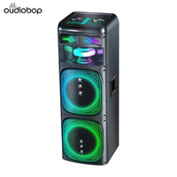 Système audio de karaoké avec haut-parleur extra bass, microphone, éclairage RGB, batterie rechargeable, capacité de production en série, puissance de sortie 100-300W