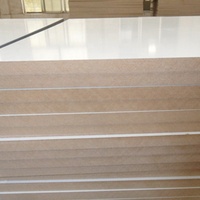 Meilleure qualité Design moderne Style E1 émission de formaldéhyde 2mm-2.5mm haute brillance mélamine MDF plaque meubles panneaux de fibres de bois