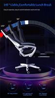 Fauteuil de direction ergonomique personnalisé avec élévateur Pivotant à 360 ° en tissu durable et mailles Caractéristiques de massage Repose-pieds Logo personnalisé