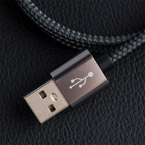 带5A快速充电MicroUSB工厂源的手机和耳机充电线用编织TPE材料数据线 - Product Image 1