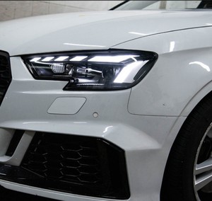 Conjunto de Faros Delanteros para Audi A3 2013-2016, Actualización a Estilo RS, Nuevas Luces LED de Circulación Diurna con Señal de Giro Secuencial, Luces de Proyección - Product Image 5