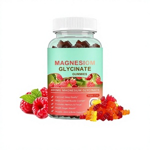 Gomitas de Glicinato de Magnesio de Marca Privada/OEM/ODM, 400 MG, Sin Azúcar, Vitaminas para Dormir, Memoria y Apoyo Muscular, MOQ Bajo de 50 Piezas - Product Image 1