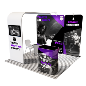 Быстрая сборка 30 минут, портативный выставочный стенд для продажи, другое оборудование для выставок - Product Image 3