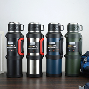 Bình giữ nhiệt chân không thép không gỉ đen 1700ml, chống rò rỉ, sản xuất tại nhà máy chuyên nghiệp, nhận đặt hàng theo yêu cầu - Product Image 1