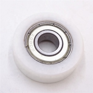 6000ZZ 6000-2Z Tamaño personalizado POM Nylon poliuretano pu rodamiento recubierto de goma 6000 manguito de plástico para rodamientos de rodillos de puerta corredera - Product Image 1