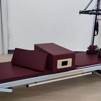 EMAX Reformer Pilates V2M en alliage d'aluminium, modèle le plus vendu, avec tour, certifié CE, en promotion