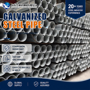 Tuyau en acier galvanisé JIS G3302 SS400 Z60 G/sqm à paillettes minimisées 33,4 mm 3,0 mm à extrémité plate pour clôtures - Product Image 1
