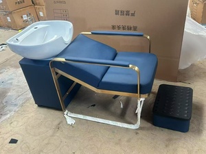 เก้าอี้สระผมพร้อมอ่างล้างและเก้าอี้นวดสำหรับร้านทำผม - Product Image 4
