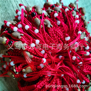 Pulsera de pareja de peces besándose, roja, tejida, retráctil, unisex, regalo, pulseras de moda con dijes, origen Yiwu - Product Image 4