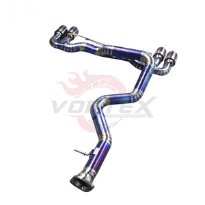 Échappement droit en titane Vortex Racing pour BMW 1M E82 N54 3.0T, bleu brûlé, ultraléger, kit de performance à haut débit - Product Image 3