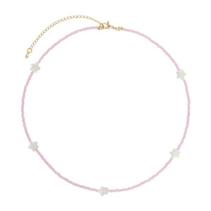 Collar <span class=keywords><strong>de</strong></span> Cuentas <span class=keywords><strong>de</strong></span> Vidrio con Diseño <span class=keywords><strong>de</strong></span> Estrella, Color Macaron, Estilo Dulce y Femenino, Unisex, Gran Venta - Product Image 5