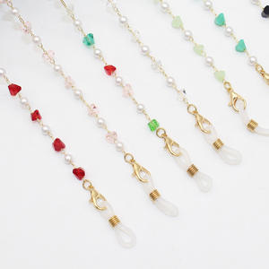 Fabrication Fourniture Directe <span class=keywords><strong>Chaîne</strong></span> de Lunettes de Soleil en Laiton <span class=keywords><strong>Chaîne</strong></span> de Lunettes en Cristal de Pierre pour Femmes Cordon de Lunettes Plaqué <span class=keywords><strong>Or</strong></span> <span class=keywords><strong>Chaîne</strong></span> de Lunettes - Product Image 5