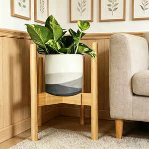 Estante de suelo moderno y duradero de madera maciza para interiores del hogar, soporte para macetas de <span class=keywords><strong>plantas</strong></span> suculentas, ajustable para balcones. - Product Image 5