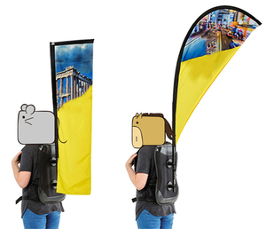 Hình Ảnh Tùy Chỉnh Khuyến Mãi Phong Cách Mới Ba Lô Phân Phối Tờ Rơi Cờ Lông Vũ - Product Image 4