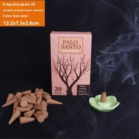 Großhandel Weiße Salbei Pflanzenreihe Heiliges Holz Turm-Räucherstäbchen Aromatherapie-Stäbchen für Energie-Reinigung Meditation