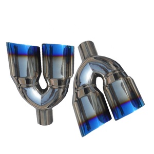 자동차 액세서리 배기 테일 파이프 스테인레스 스틸 배기 팁 자동차 - Product Image 4