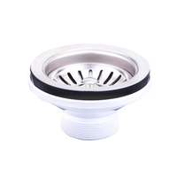 Crépine de lavabo en acier inoxydable de bonne qualité, lot de 2, pour évier de cuisine