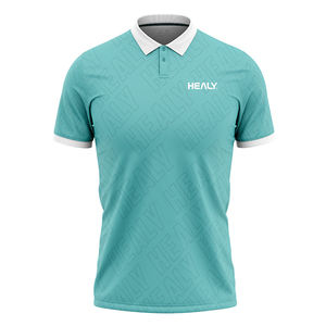 Wholesale for Polo <b>Shirt</b> with Subtle Print Breathable Quick Dry Sports Training Top <b>Moisture</b> <b>Wicking</b> Casual Training Wear - Product Image 1