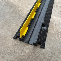 Tapón de Goma de 2 Canales con Tapa de PE, Negro, 100x24cm, Zhejiang, para Protección de Cables, Superventas