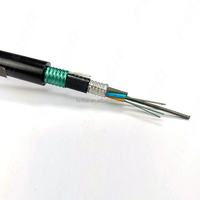Câble à fibres optiques GYTA/GYTA53 extérieur, haute souplesse, G652D, 124/48/96/144/288 fibres, blindé pour pose aérienne/en encastrement direct/en pipeline