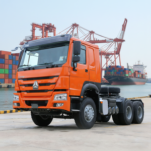 Тягач HOWO 6X4 дизельный 10-колесный с прицепом-фургоном и бетоносмесителем, тяжелый грузовик - Product Image 4