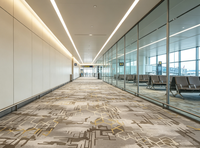 Moquette Jacquard Commerciale 4m en Nylon Ignifuge pour Intérieur, Idéale pour Banquets et Salles de Bal