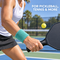 Bandeau anti-transpiration personnalisé pour pickleball et padel, en polyester de haute qualité, absorbant la transpiration, pour joueurs et athlètes