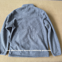 Veste polaire unisexe à fermeture éclair intégrale pour homme et femme, col montant, poche plaquée sur la poitrine, manteau en polaire Teddy, vêtement d'extérieur décontracté et thermique