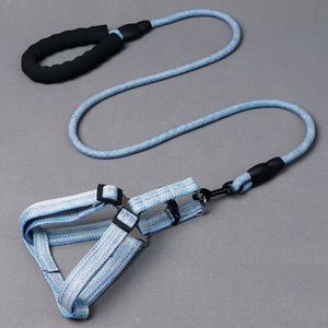 כלב מותאם אישית <span class=keywords><strong>leash</strong></span> קטן גדול נוח ללא משיכה לרתום מחמד סט מעצב חדש - Product Image 6