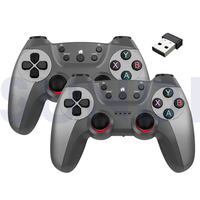 Nouvelle manette de jeu 2.4G, double joystick, TV, PC, Android Box, jeu, 2 packs, manette sans fil