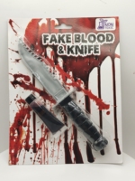Nouvelle vente chaude, peinture faciale décorative, kit de maquillage d'horreur pour Halloween, vampire, zombie, sang et couteau, maquillage