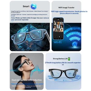 <span class=keywords><strong>Gafas</strong></span> Inteligentes con Cámara <span class=keywords><strong>de</strong></span> 8MP, Traducción por IA, Llamadas <span class=keywords><strong>Bluetooth</strong></span>, Grabación <span class=keywords><strong>de</strong></span> Fotos y Vídeos, Certificación CE/FCC - Product Image 3