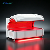 Lit de thérapie par lumière rouge professionnel pour tout le corps, 633nm 810nm 850nm 940nm, chambre de photobiomodulation pour le traitement de la douleur