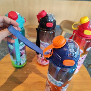 Unicorn Plastic Water Bottle 800Ml With Straw Kids Student Gift Cup - Product Image 4