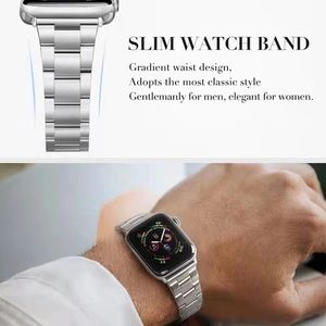 Probefit — <span class=keywords><strong>Bracelet</strong></span> fin en acier inoxydable pour <span class=keywords><strong>Apple</strong></span> <span class=keywords><strong>Watch</strong></span>, <span class=keywords><strong>Bracelet</strong></span> de luxe en métal, série 41 45mm 38mm 40mm pour iWatch SE 7/6/5/4/3, 42mm 44mm - Product Image 2