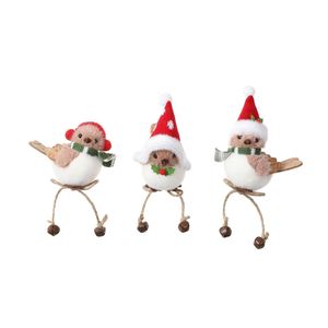 Plush Bird Hanging Ornament <b>Cloth</b> <b>Material</b> European-American Style Christmas Tree Decoration - Product Image 4
