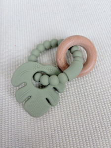 Bracelet de <span class=keywords><strong>dentition</strong></span> <span class=keywords><strong>Montessori</strong></span> en silicone, <span class=keywords><strong>anneau</strong></span> à mâcher en bois naturel pour bébés de 0 à 24 mois, jouet sensoriel de <span class=keywords><strong>dentition</strong></span> - Product Image 2