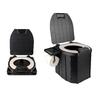 Toilettes mobiles de camping en plein air multifonctionnelles pliantes portables de haute qualité pour adultes et enfants