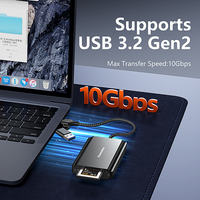 Nuevo Lector de Tarjetas de Memoria CFexpress Tipo B USB 3.2 Gen2 de 10 Gbps, Adaptador de Lector de Tarjetas OTG para Cámara Tipo B