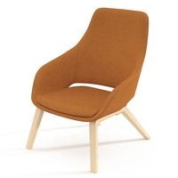 Chaise de bureau ergonomique à dossier haut ajouré, avec cadre fixe, mousse intégrée, pour Loft, hôtel, réception, pour bureau, pièces