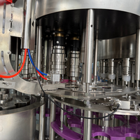 Machine de remplissage de liquides entièrement automatique 3-en-1, équipement d'embouteillage automatique pour la production d'eau potable