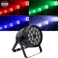 Projecteur LED Par 180W 18x10W RGBW 4-en-1 15-60 °   Pour scène intérieure, mariage, fête