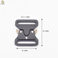 Boucle de ceinture tactique en métal robuste pour sangle, sac à dos DIY