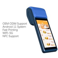 Appareil Bluetooth tout-en-un Système de point de vente portable Android à écran tactile de 5.5 pouces