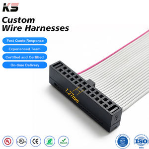 ピッチ1.27mm IDCコネクタ SRフラットリボンケーブルアセンブリ FFSD ストレスリリーフ付き - Product Image 1