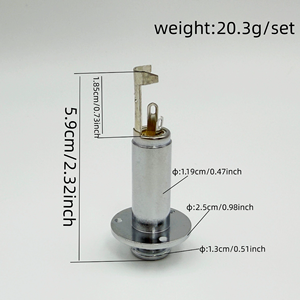 Soket Jack <span class=keywords><strong>Output</strong></span> Gitar Elektrik Model Cup Logam Pengganti Grosir, Konektor Audio - Product Image 6