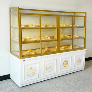 Rak Toko Roti Grosir, Lemari Pajang Roti Berbingkai Kayu, Etalase Donat, Rak Toko Kue - Product Image 2