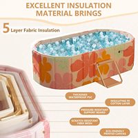 Baignoire ovale pour bain de glace pour athlètes adultes - Baignoire pliable en PVC portable pour spa à domicile, froid pour la relaxation, utilisation intérieure/extérieure