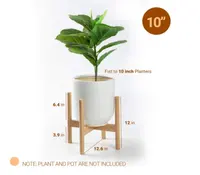Wooden Stand Plant Wooden 10 Inch Beech Wood Flower Stand Pot Stand Plant Stand Holder Pot Not Included